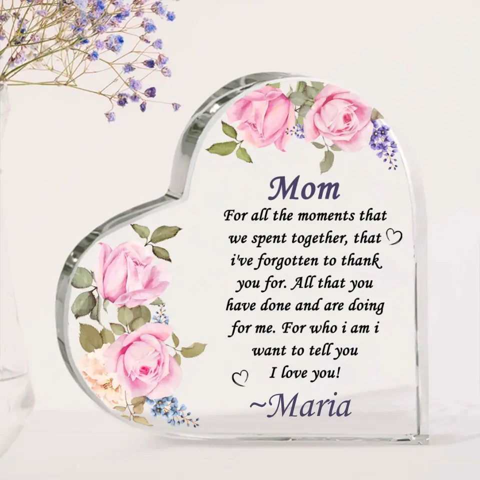 Acrylic glass - Mom For All The Moments