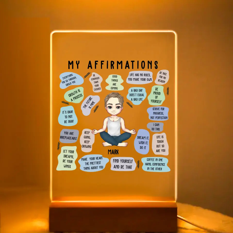 Acrylic glass - My Affirmations