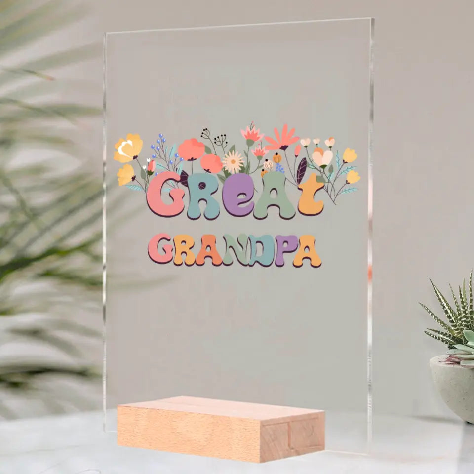 Acrylic glass - Great Grandpa