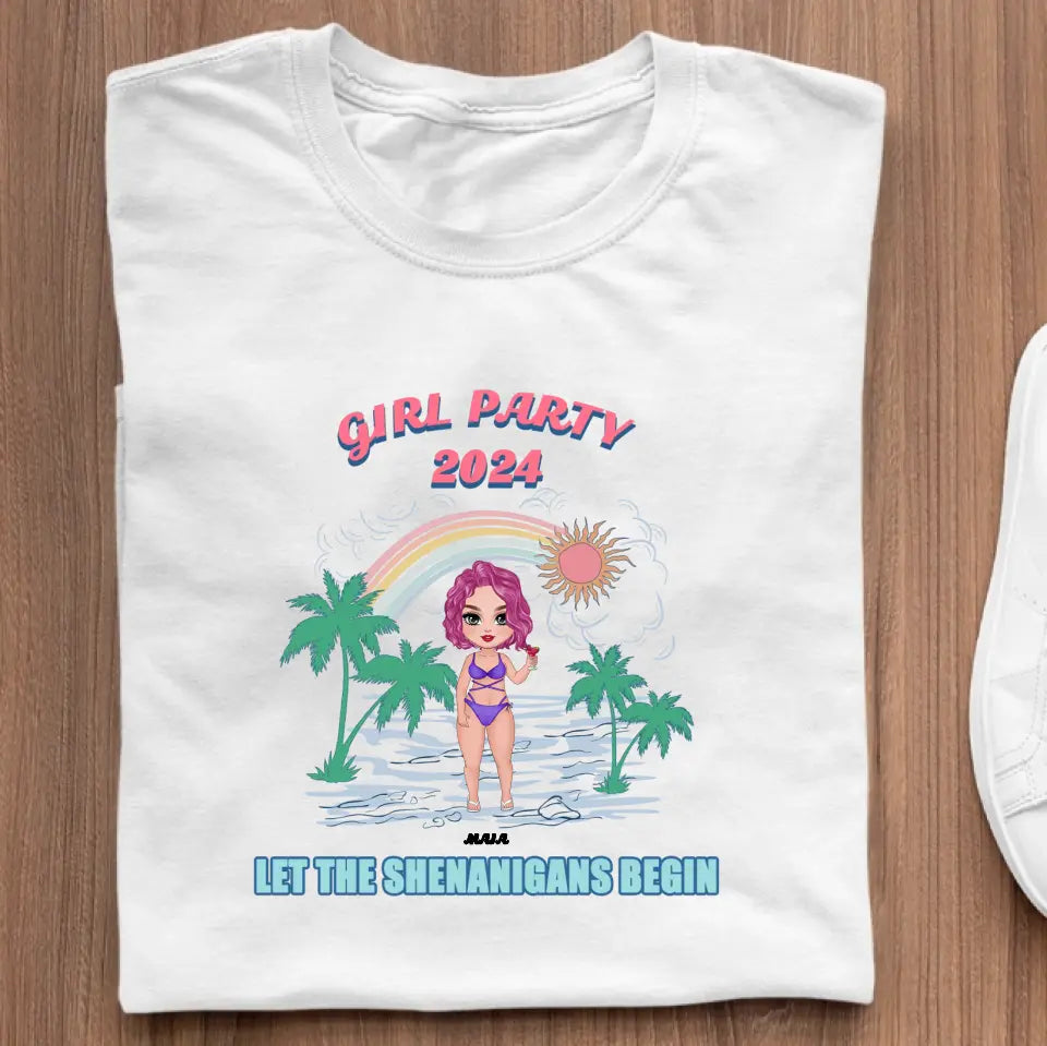 T-Shirt - Girl Party Let The Shenanigans Begin