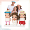 Gifts for Family Full Body Customizable 3 People Custom Brick Figures Small Particle Block