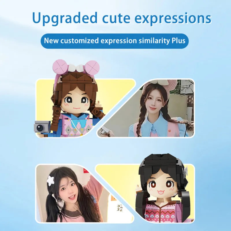 Full Body Customized 1 Person Duddu Brick Figures Birthday Gift for Him