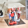 Dustproof Clear Acrylic Display Case Display Box – Protective Box for 4 People Bobbleheads Collectibles