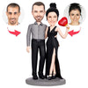 Valentines Gift Give You My Love Custom Bobblehead with Engraved Text