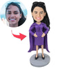 Super Fabulous Female Custom Bobblehead With Engraved Text