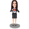 Office Superwoman - B Custom Bobblehead