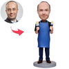 Painter Man Custom Bobbleheads With Engraved Text