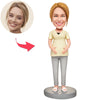 Pregnant Mother Custom Bobbleheads With Engraved Text