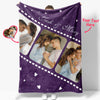 Valentine's Day Personalized Movie Film Photos and Text Blankets