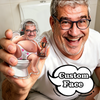Custom Face Dad Squishy Belly Anti-collision Acrylic Sticker Personalized Photo Fridge Magnet with Soft Squeeze Belly Cute Funny Gift