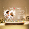 Personalized Photo LED Light with Wooden Base Gift for Love's Sweetest Moments - My Greatest Happiness Is Meeting You Valentines Gift