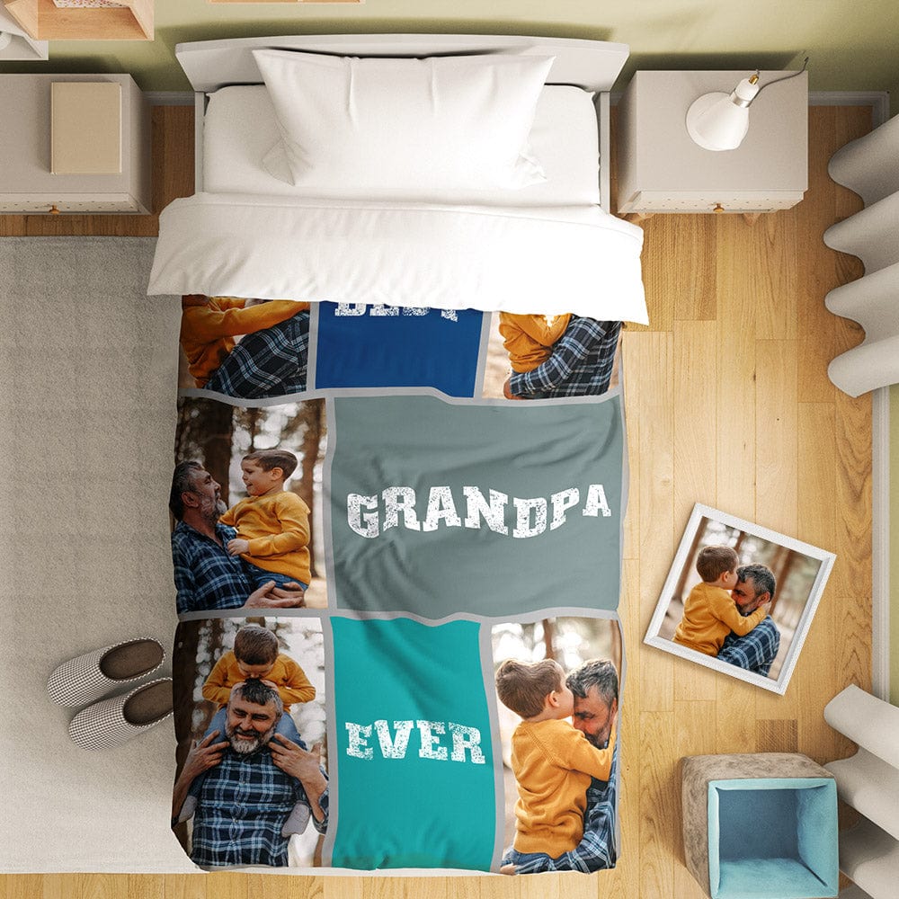 Custom Photo Collage Bedding Personalized Bedding Duvet Cover Single Bed Sheet Gifts
