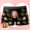 Custom Face Boxer Shorts Personalised Photo Boxer Shorts Romantic Valentine's Day Gifts For Boyfriend - Golden Love