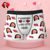 Custom Face Boxer I Licked It So It's Mine Underwear Valentine's Day Gift for Boyfriend