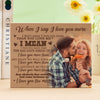 Custom Building Block Puzzle Personalized Photo Brick Frame I Love You