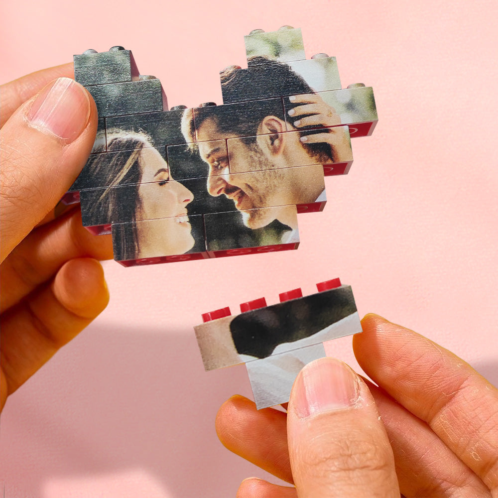 Custom I Love U Building Bricks Photo Block Puzzles