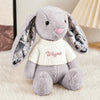 Custom Ears & Sweater Custom Photo Bunny Plush with Personalized Name Embroidery Cute Anniversary Gifts
