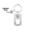 Personalized Engraved Football Daddy' Dream Team Keychain with Children's Names Key Ring Father's Day Gifts