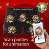 Custom Photo Boxer Face Underwear Double Santa Claus Couple Gifts Christmas Gift AR View
