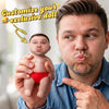 Father's Day Gifts Custom Squishy Stress Relief Doll – Personalized Face Squeeze Toy, Soft TPR Sand Filled Fidget Toy, Funny Anxiety Relief