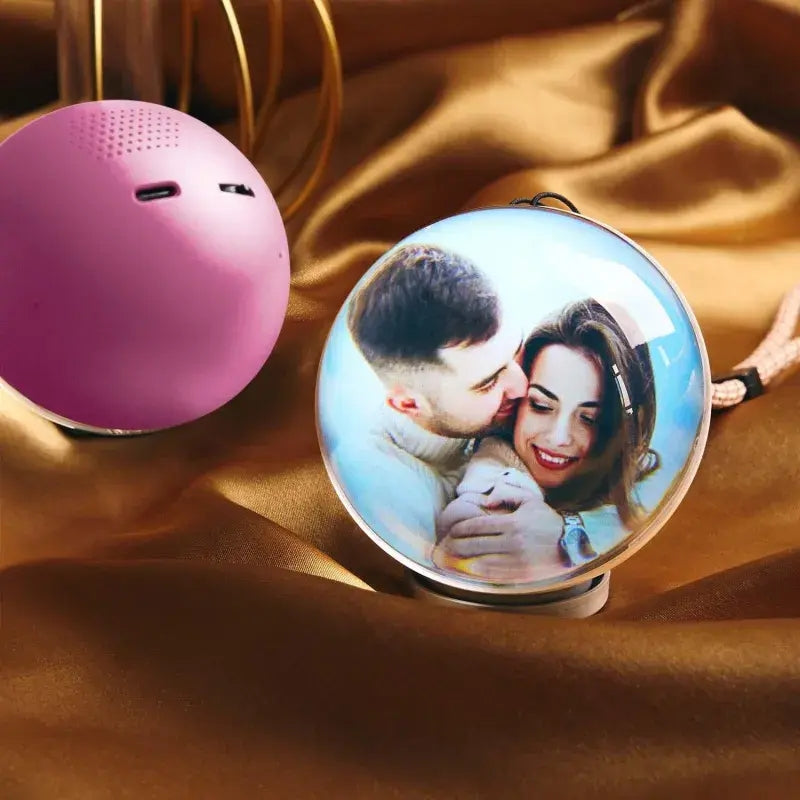 Custom WiFi Glass Globe Photo Transfer Unique Gift for Couples Christmas Birthday