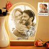 Custom Illustrated Text Oval 3D Model Night Lights Best Custom Gift For Lover
