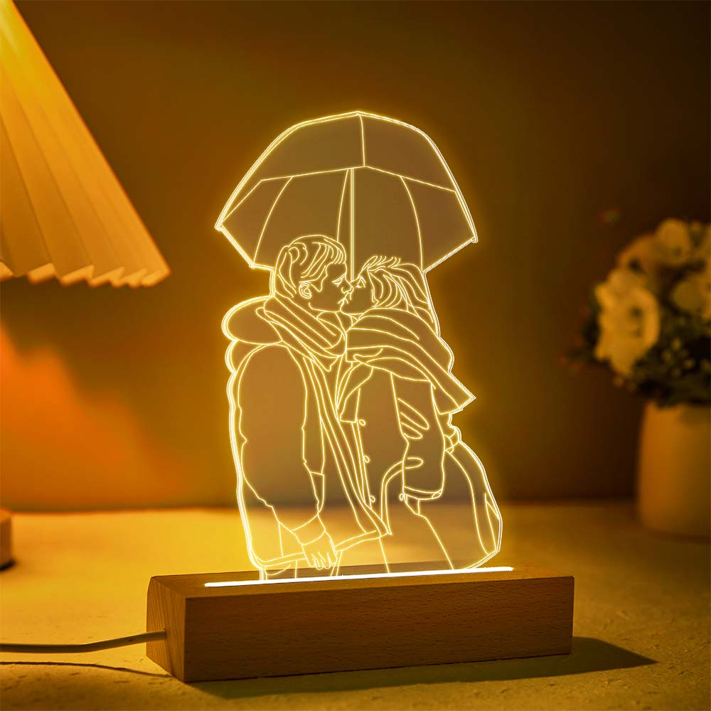Personalized 3D Photo Lamp 7 Colors Changing Acrylic Night Light