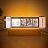 Custom QR code Calendar Acrylic Filmstrip Plaque Night Light Gift for Family Couples