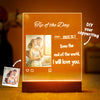 Custom Photo Acrylic Night Light Home Decor Write Love Words on it Valentine's Day gifts for lovers