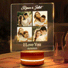 Valentine's Day Night Light Custom Pictures Night Light Engraved Lamp
