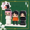 Customized Building Blocks Family Portrait Full Body Customizable 3 People Custom Brick Figures Small Particle Block