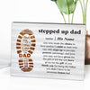 Personalized Name Stepped Up Dad Tabletop Frame Gifts for Father's Day copy 1