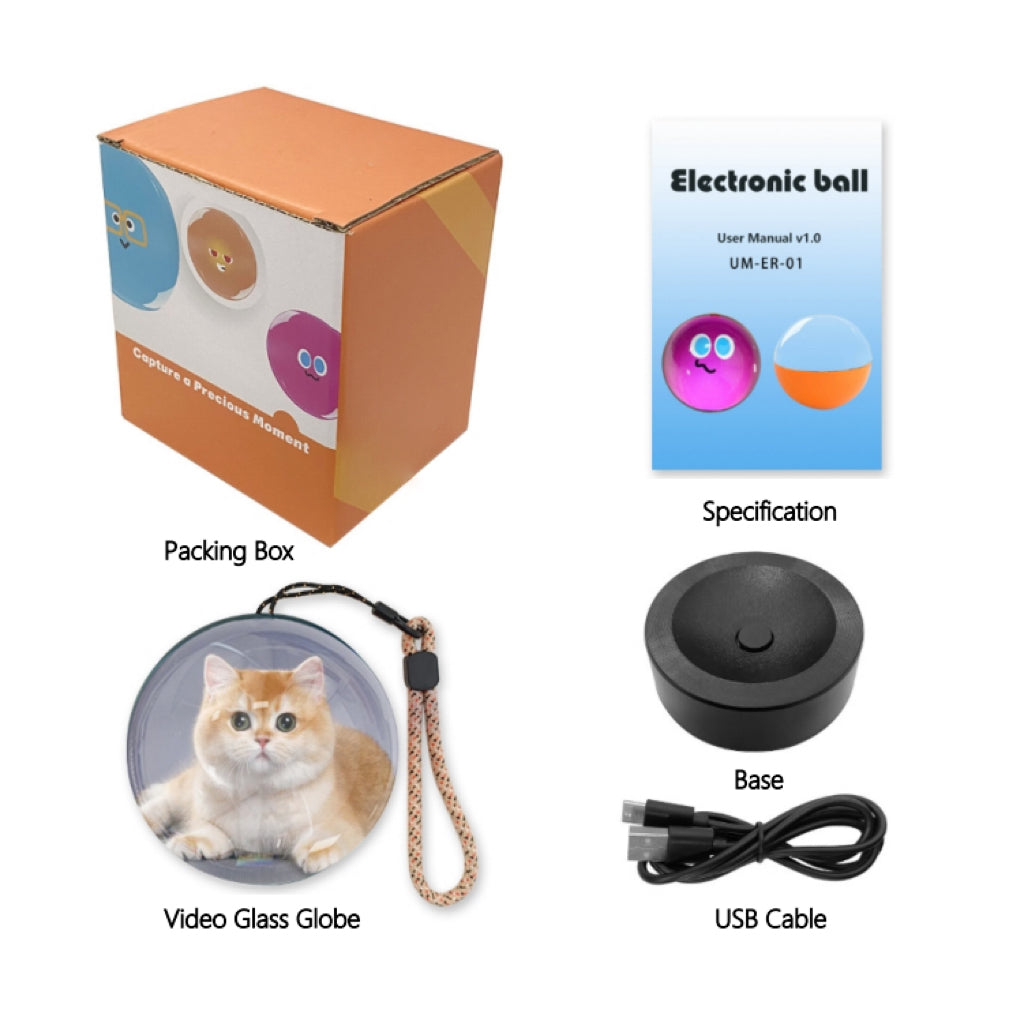 Custom Video Globe Playable Gift Sphere for Valentine's Day Birthday Home Decor