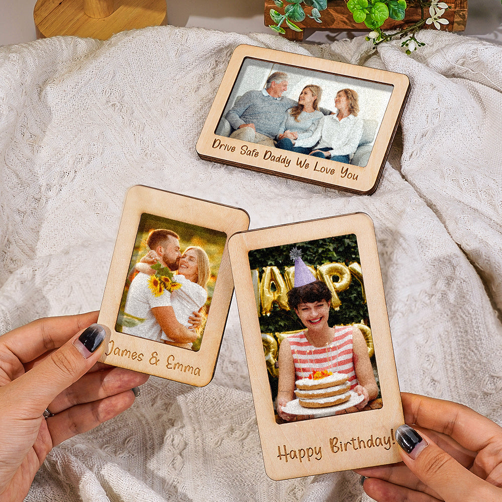Personalized Photo Frame Car Sun Visor Clip Car Accessories Decoration Gift for Him