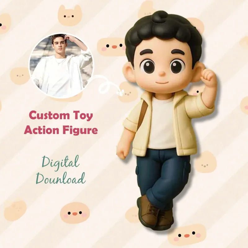 Production Time: 20 Business Days Custom Made 3D Mini Figure Office Desk Figurine Based on Your Picture Cute and Professional Style