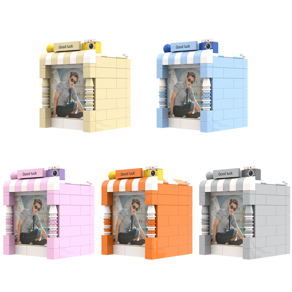 Custom Brick Figures Pen Holder Personalized Brick Figures and Pen Holder Custom Photo & Name Pen Holder