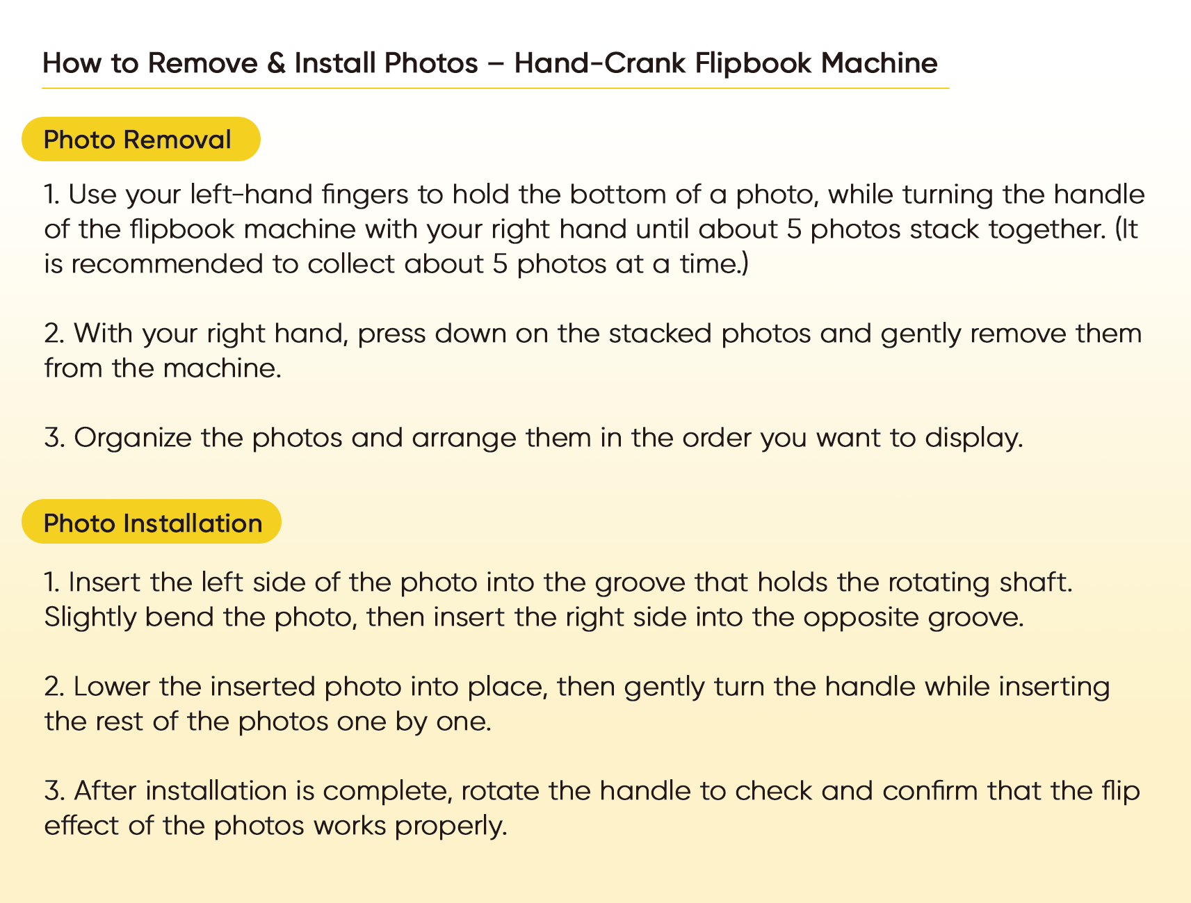 Custom Photo Flipbook Frame Animation Machine Handmade Gift for Couples Anniversary