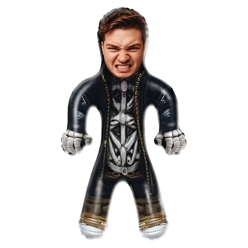 Custom Face Mr. Skeleton Blow Up Dolls Funny Inflatable Balloon Custom Air Doll for Party Favors Horror Halloween Gifts