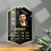 Custom Photo Cartoon-Style Football Scorecard Acrylic Game Card – Personalized Soccer Gift for Fans