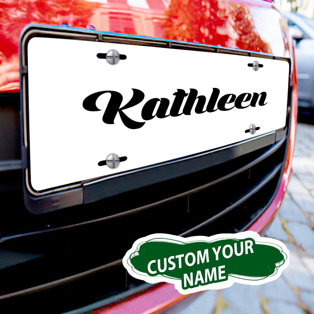 Custom License Plate Personalized Name Funny License Plate for Car
