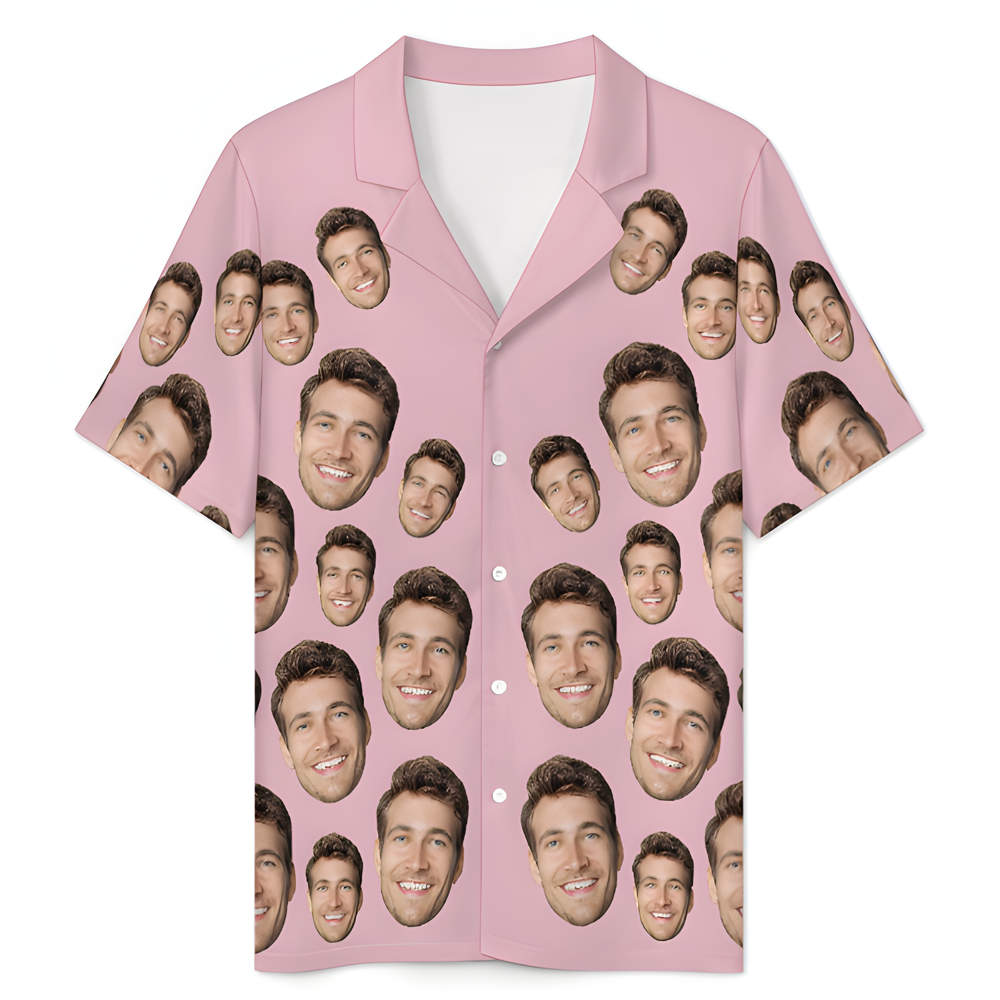 Custom Face Short Sleeve Pajama Valentine's Day Gift for Lover